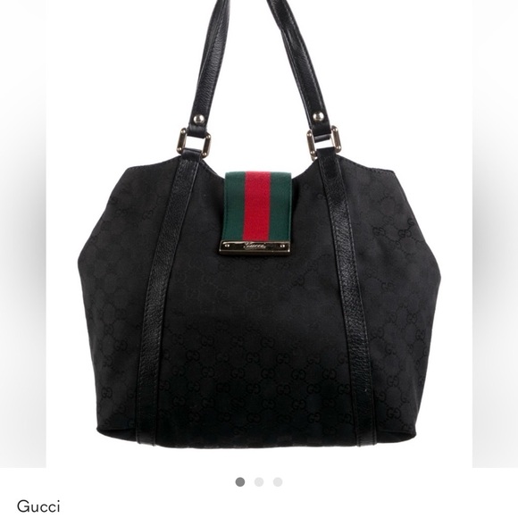 Gucci Handbags - Gucci GG Canvas Web Hobo, Black 

GREAT Used Condition
Some wear,bottom & inside
